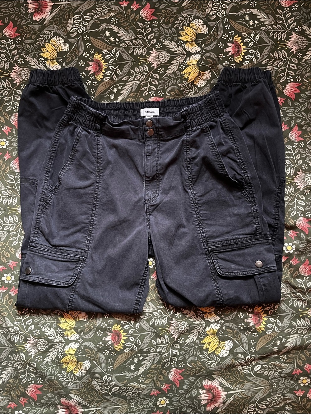 Garage Black Cargo Pants